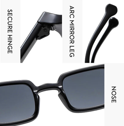 RMM Luxury Rectangle Sunglasses – Vintage Mirror UV400 for Women & Men