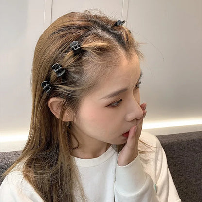 Mini Black Hair Claw Clips – Plastic Ponytail Hairpins for Women & Girls (10/20/30Pcs)