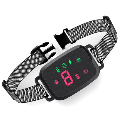 Smart Anti-Bark Dog Collar – HD Display, IP67 Waterproof, Rechargeable with 3 Training Modes