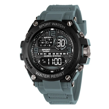 Top Luxury Electronic Watch for Man Outdoor Sport Watch Stopwatch Waterproof Calendar Digital Clock 24355 - BeeTrendyShop.COM