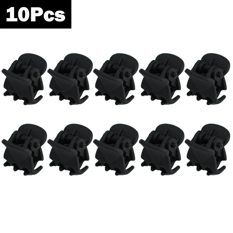 Mini Black Hair Claw Clips Set – Plastic Ponytail Holder for Women, Girls & Kids (10/20/30Pcs)