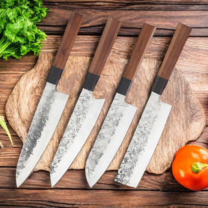 Forged Japanese Chef Knife – Professional Kiritsuke, Santoku & Nakiri Kitchen Knives
