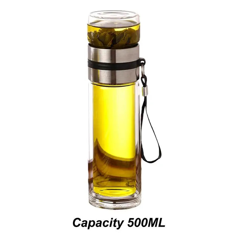 Glass Tea Infuser Bottle,Tea Bottle Travel Mug