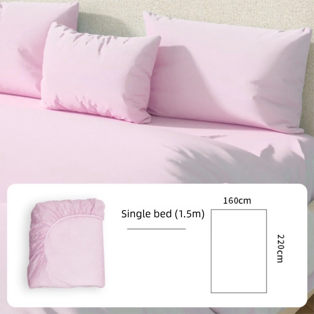 Disposable Non-Woven Fitted Sheet with Elastic Bands – Non-Slip Single & Double Bed Mattress Cover