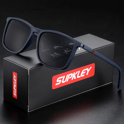 SUPKLEY Sports Sunglasses for Men – Polarized UV400 Square Lightweight Eyewear