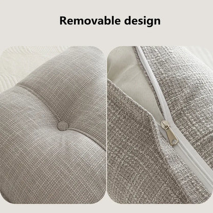 Large Square Headboard Cushion 60x60x18cm – Soft Sofa Backrest & Reading Pillow for Bedroom & Tatami