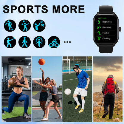 LAXASFIT H9 & H6 Smartwatch – Dial to Answer Calls, Heart Rate, Blood Oxygen, Bluetooth