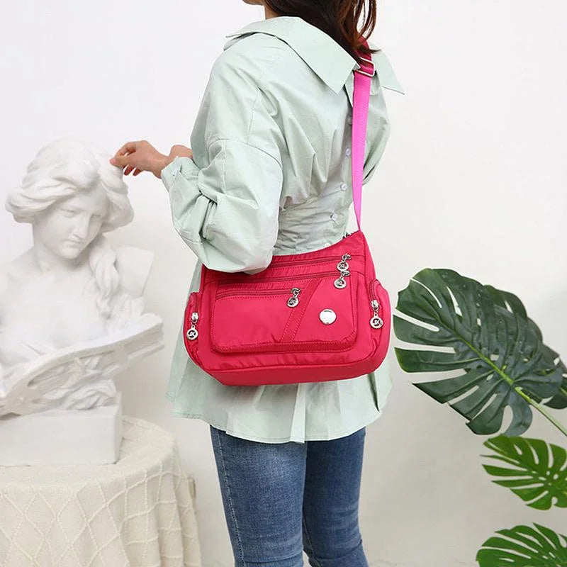 Women's casual large capacity crossbody bag, multifunctional waterproof shoulder bag, shopping handbag - BeeTrendyShop.COM