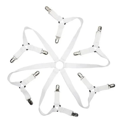 12-Piece Elastic Bed Sheet Clips – Non-Slip Sheet Fasteners for Bedding, Sofa Covers & Blankets