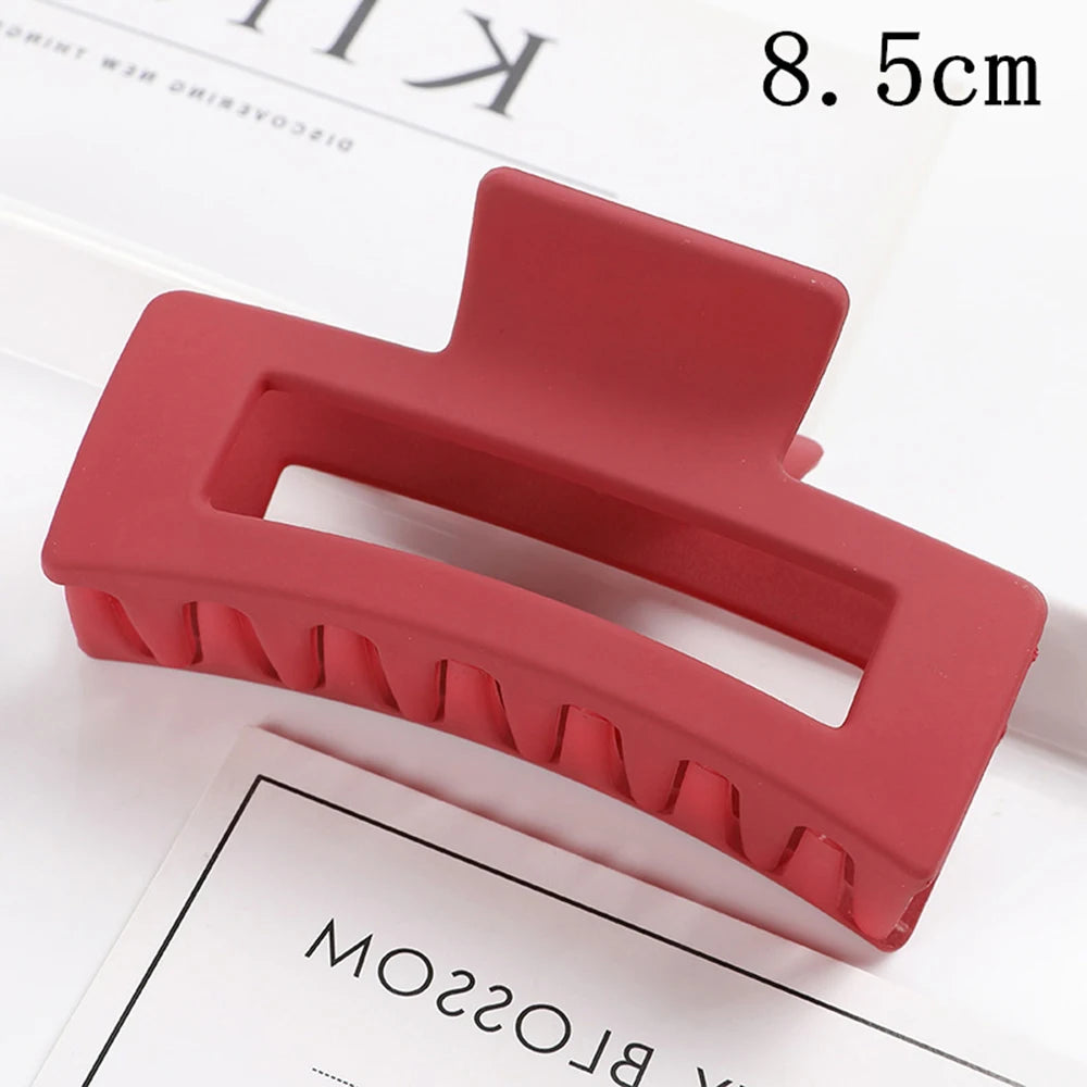 Korean Large Plastic Hair Claw Clip – Fashion Crab Barrette for Women & Girls