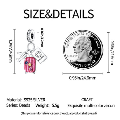 925 Sterling Silver Chameleon Luminous Butterfly Charm Bead – DIY Jewelry
