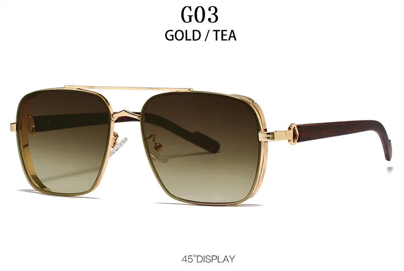 Sunglasses For Men Square Sunglasses Women Trendy Luxe Vintage Fashion Glasses Retro Steampunk Shades Gafas De Sol Hombre