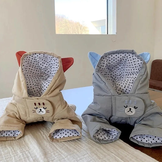 Luxury Waterproof Dog & Cat Jacket - Winter Warm Coat for Small Breeds