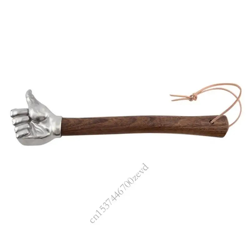 Stainless Steel Fist Hammer – Wooden Handle Craft & Camping Hand Tool
