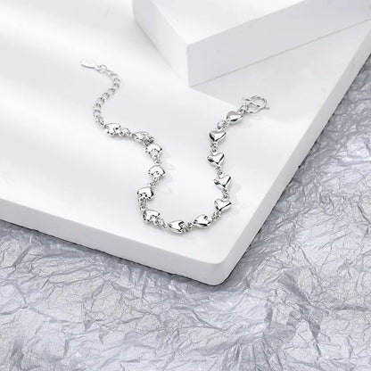 VENTFILLE 925 Silver Diamond Butterfly Bracelet – Adjustable Flower Jewelry for Women