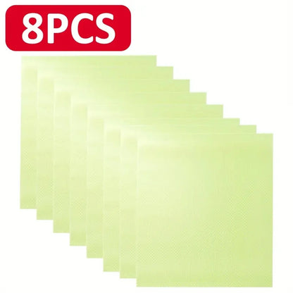 Cabinet & Refrigerator Liner Mats – Cuttable Moisture-Proof Easy-Clean Shelf Mats | 4/8/12pcs