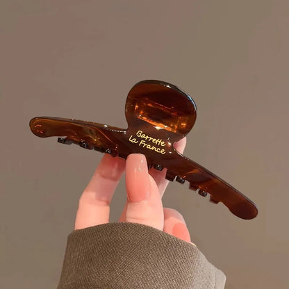 Acetate Leopard Hair Claw Clip – Chic Barrette for Women & Girls