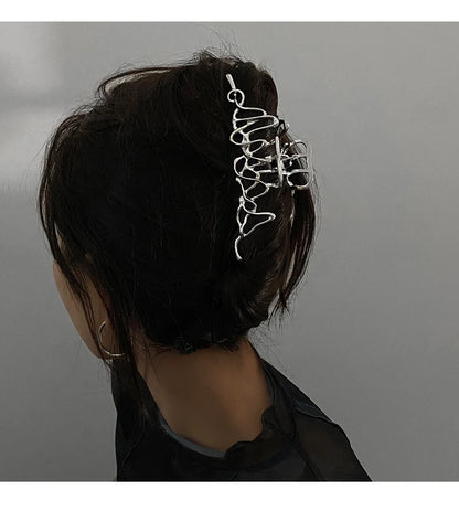 Large Metal Hair Claw Clip – Punk & Vintage Style Barrette for Women