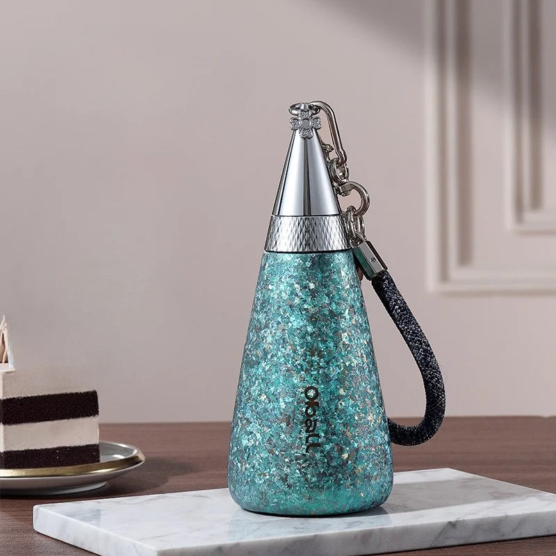 Pure Titanium Thermal Water Bottle – Luxury Insulated Hot & Cold Thermos