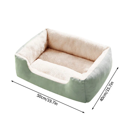 Plush Pet Bed – Soft Oval Mat for Indoor Cats & Dogs | All-Season Comfort