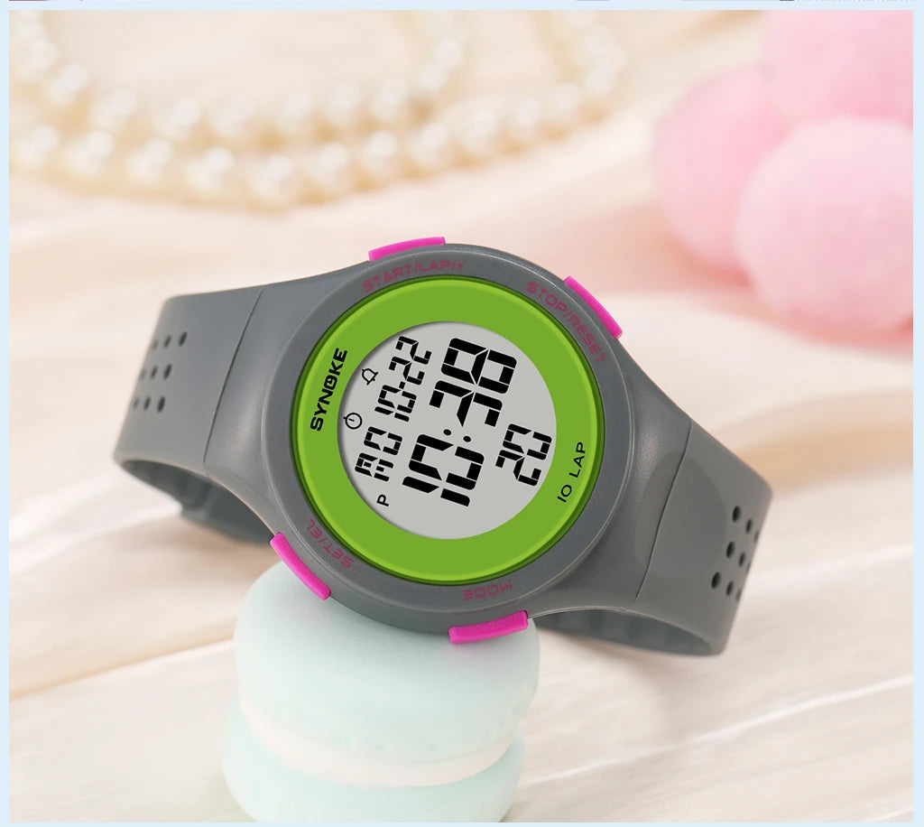 SYNOKE Women's Watches Thin Luxury Swim Waterproof Digital Sport Watch For Men LED Electronic Clock Multifunc Diving Wristwatch - BeeTrendyShop.COM