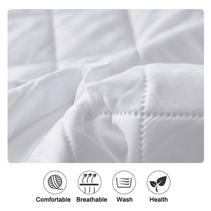 Waterproof Throw Mattress Cover Bed Fitted Sheet Mattress Protector Single/Double/140/160 Muti Size  Gray/White - BeeTrendyShop.COM