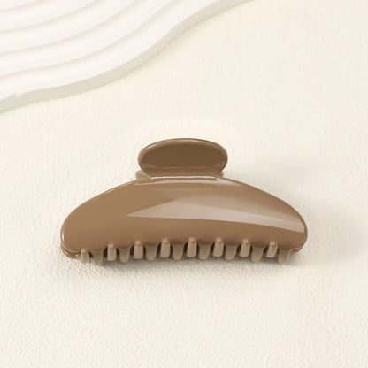 11CM Large Hair Claw Clip – Simple Plastic Crab Clamp for Women & Girls