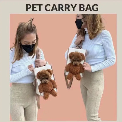 Large Capacity Pet Carrier Bag – Multifunctional Outdoor Backpack for Dogs, Cats & Bunnies