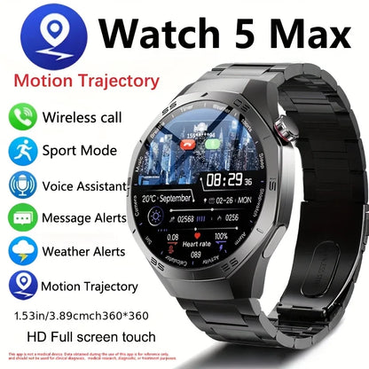 Sport Smartwatch for Android & iOS – AMOLED Screen, GPS, Heart Rate, Bluetooth Calls, Waterproof