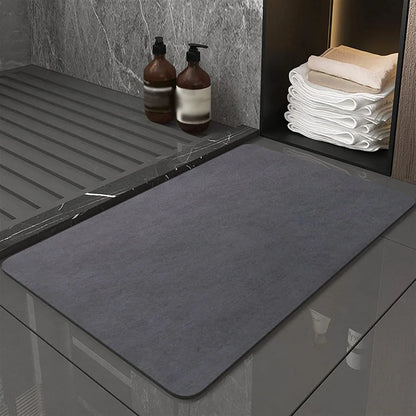 Diatomite Bath Mat – Non-Slip Super Absorbent Quick-Dry Shower & Kitchen Rug | 40x60cm