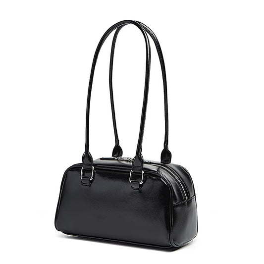 new women's bag bowling bag 2024 new niche Joker Boston bag Tote bag underarm shoulder bag
