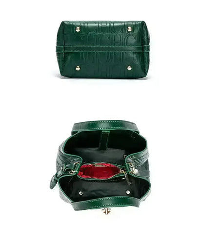 CH Large Capacity Handbag Luxury Brand Temperament Letter Print with Lock Design 2025 Trendy Women's Crossbody Bag - BeeTrendyShop.COM