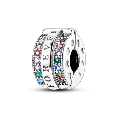 925 Sterling Silver Colorful Butterfly & Cherry Flower Clip Charm Bead – DIY Jewelry