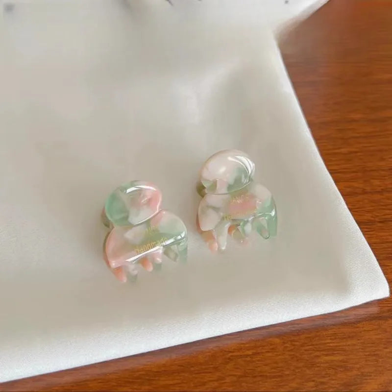 Mini Acetate Hair Claw Clips 2cm – Small Side Pins Set for Girls & Women