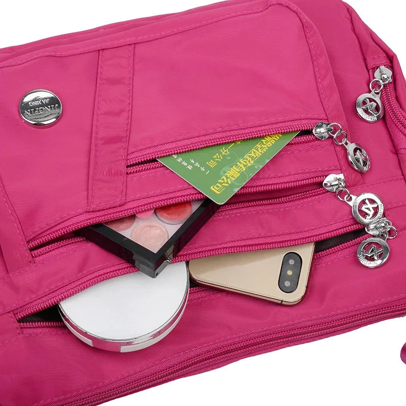 Women's casual large capacity crossbody bag, multifunctional waterproof shoulder bag, shopping handbag - BeeTrendyShop.COM