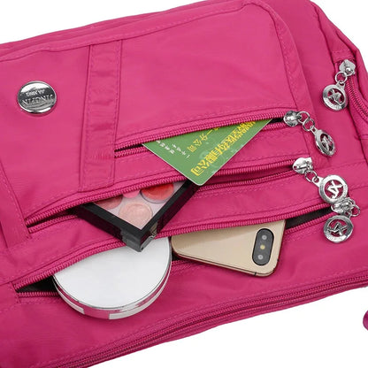 Women's casual large capacity crossbody bag, multifunctional waterproof shoulder bag, shopping handbag - BeeTrendyShop.COM
