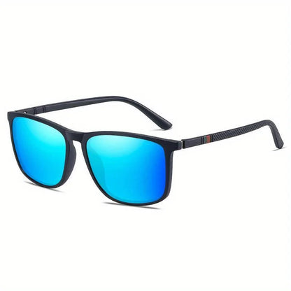 Men's Polarized Sports Sunglasses – UV400 Mirror Square Fishing Eyewear