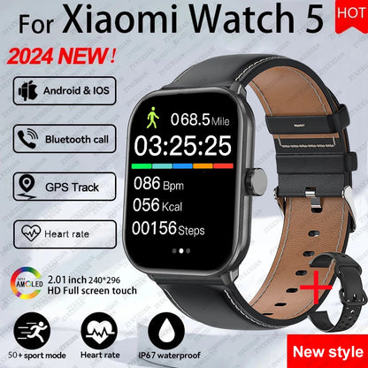 Xiaomi Watch 5 Global Version – HD AMOLED, Heart Rate, GPS, Bluetooth Call, Waterproof Smartwatch