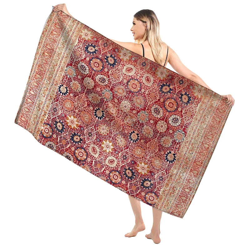 Quick-Dry Microfiber Beach & Bath Towel – Lightweight, Super Absorbent