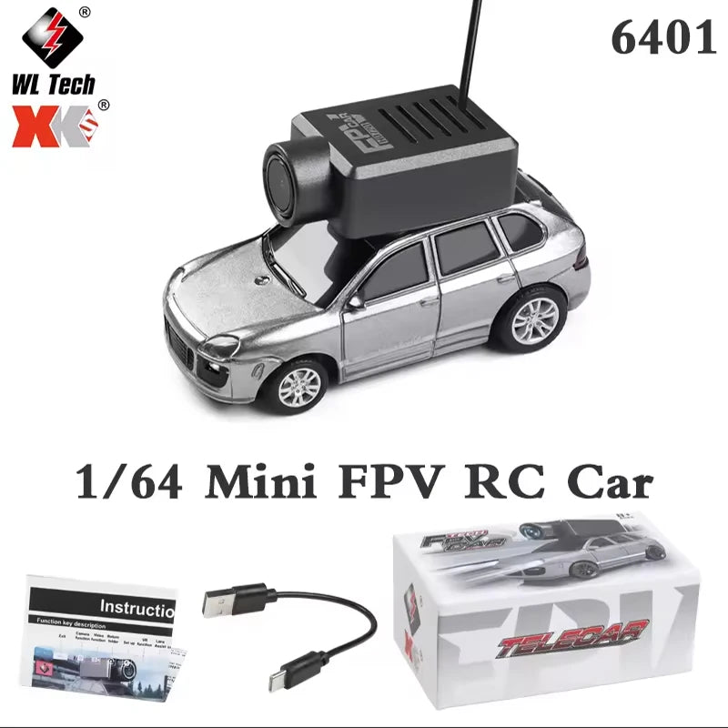 WLtoys 6401 Mini RC Car 1:64 with 720P FPV Camera | WiFi App Control | 2.4G Remote