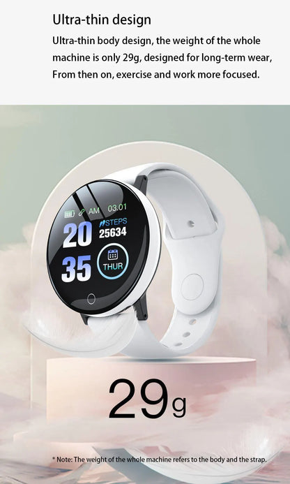 D18 Multifunctional Smartwatch – Bluetooth, Music Control, Fitness Bracelet, Sleep Monitor for Men & Women