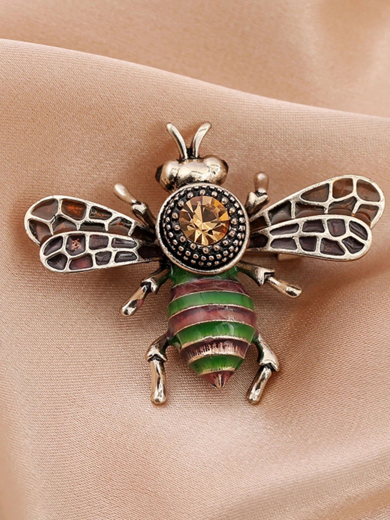 Bee Brooch Pin – Zinc Alloy Rhinestone | Women's Fashion Jewelry
