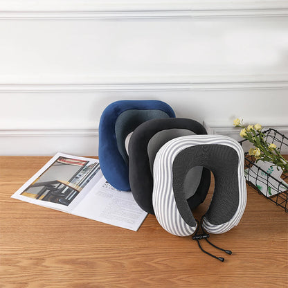 Soft Travel Pillow U Shaped Travel Healthcare Memory Foam Neck Cervical Airplane Pillow Neck Cushion - BeeTrendyShop.COM