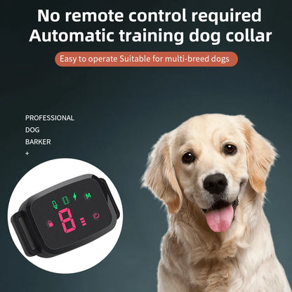 Smart Anti-Bark Dog Collar – HD Display, IP67 Waterproof, Rechargeable with 3 Training Modes
