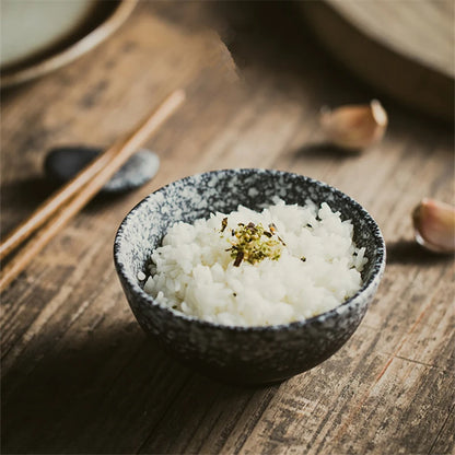 4.5-Inch Japanese Ceramic Rice Bowl – Porcelain Soup, Noodle & Sauce Dinnerware
