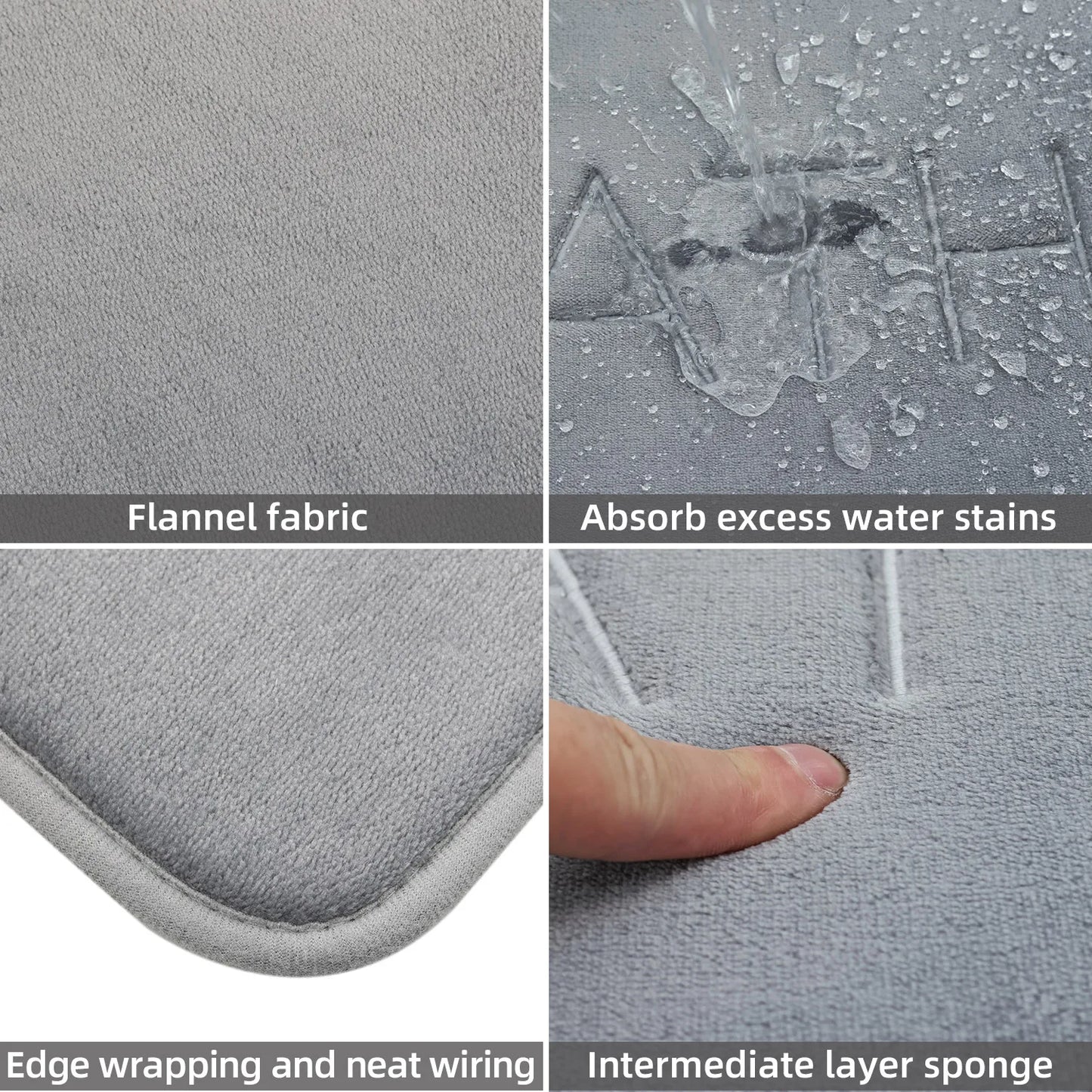 1pc Anti-Slip Cobblestone Floor Mat for Bathroom, and Absorbs Water and Reduces Slips and Falls - BeeTrendyShop.COM