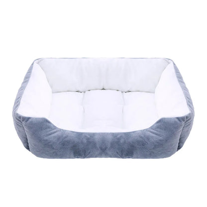 Plush Square Pet Bed - Calming Sofa Cushion for Cats & Small/Medium Dogs - BeeTrendyShop.COM