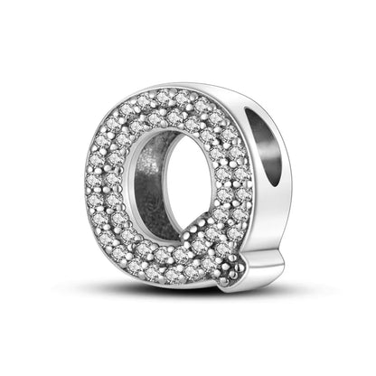 925 Sterling Silver A-Z Letter Charm Beads – Gold Alphabet DIY Birthday Jewelry
