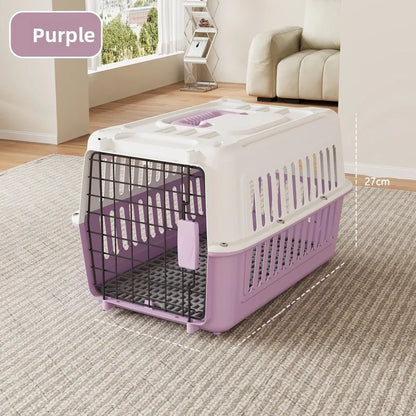 Portable Pet Travel Carrier Cage – Cats & Small Dogs (44×31×27cm)