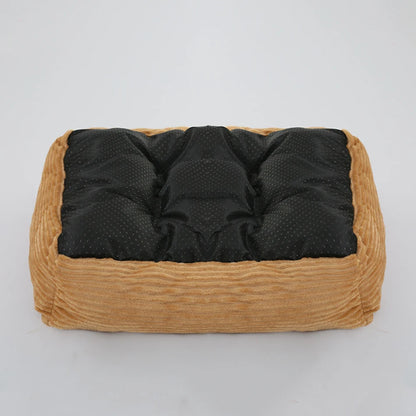 Plush Square Pet Bed - Calming Sofa Cushion for Cats & Small/Medium Dogs - BeeTrendyShop.COM